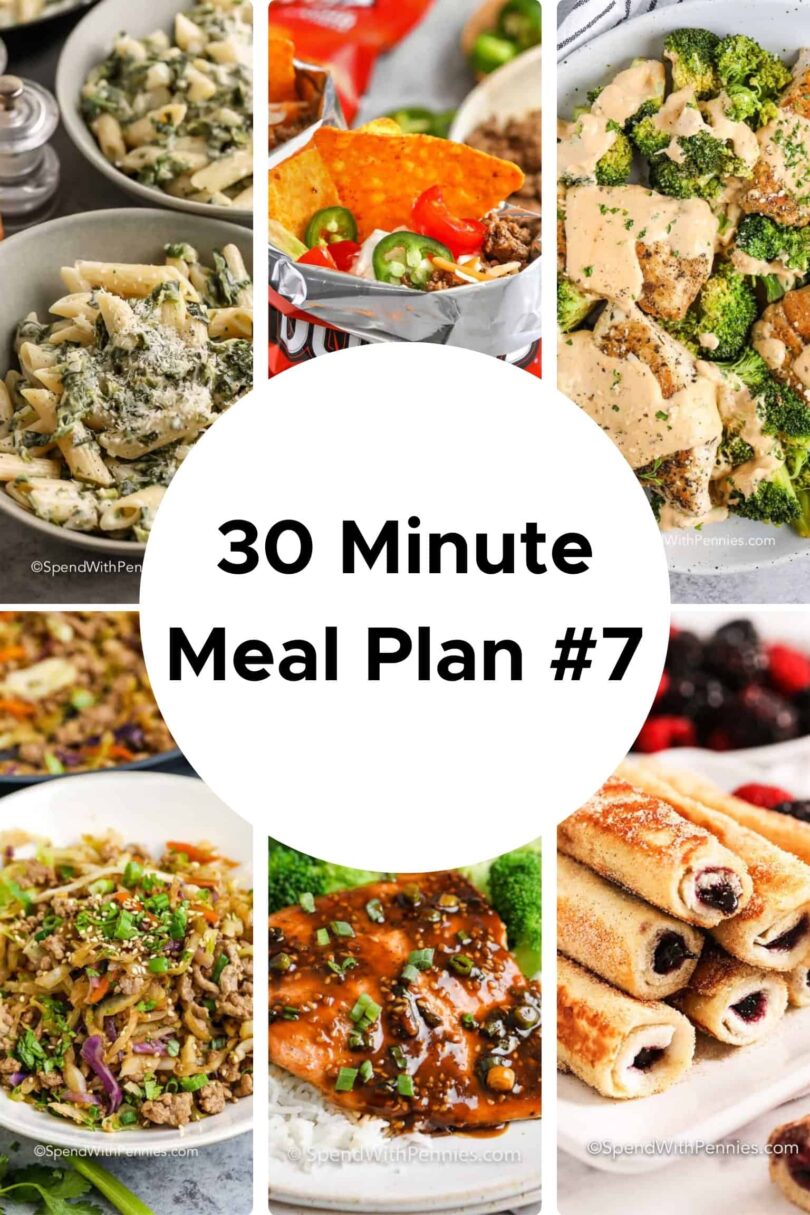 30 Minute Meal Plan #7