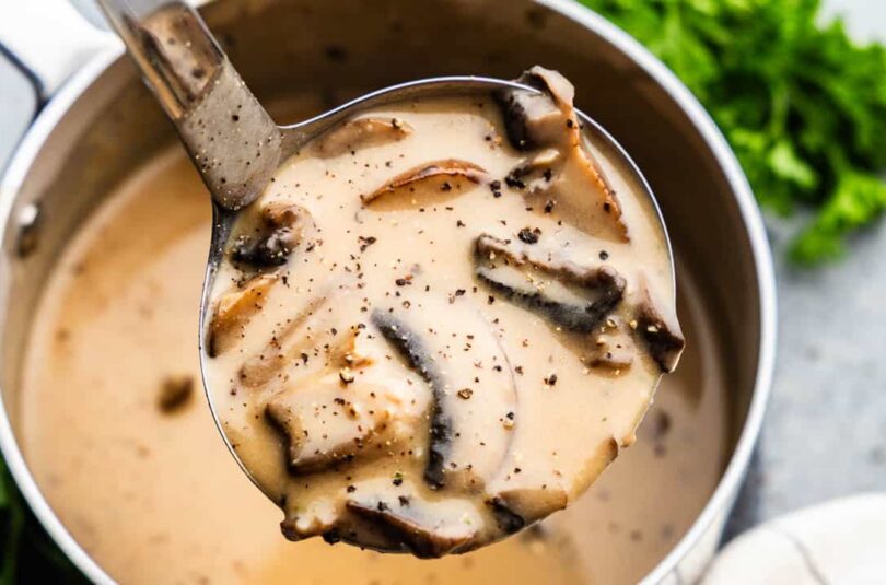 Mushroom-Gravy-H1.jpg Creamy Mushroom Gravy – The Stay At Home Chef