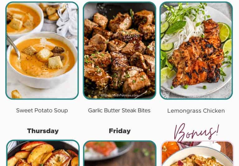 Weekly Meal Plan Oct 28, 2024