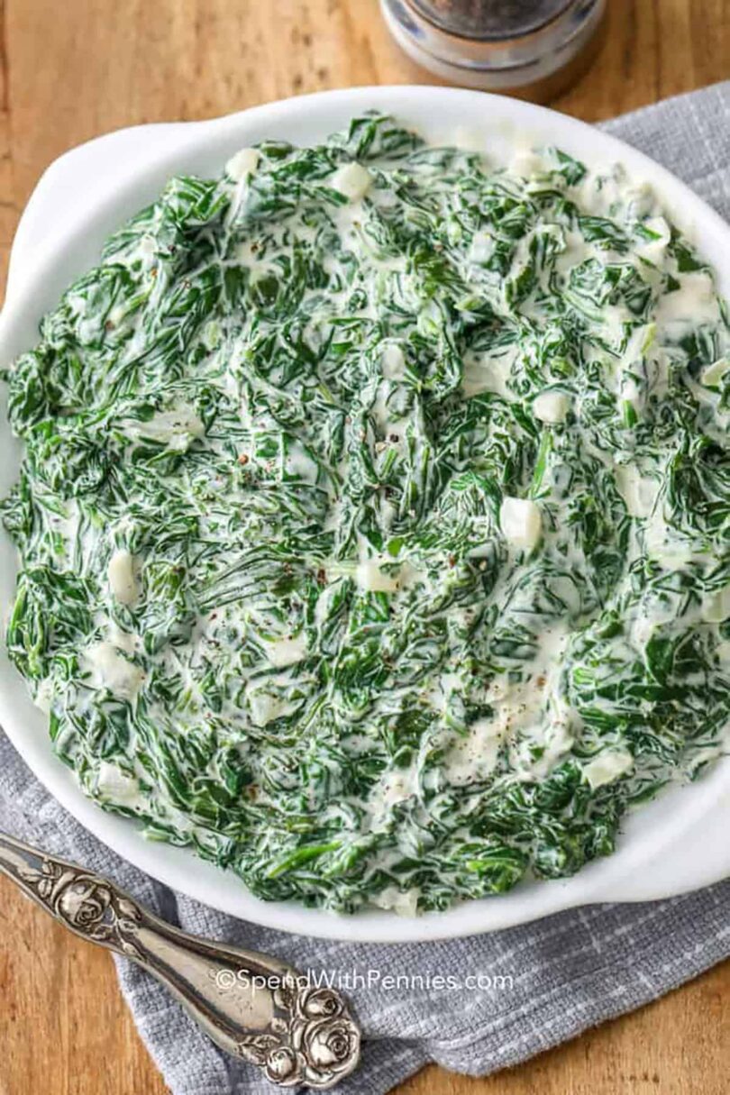 Easy Creamed Spinach Recipe – Spend With Pennies