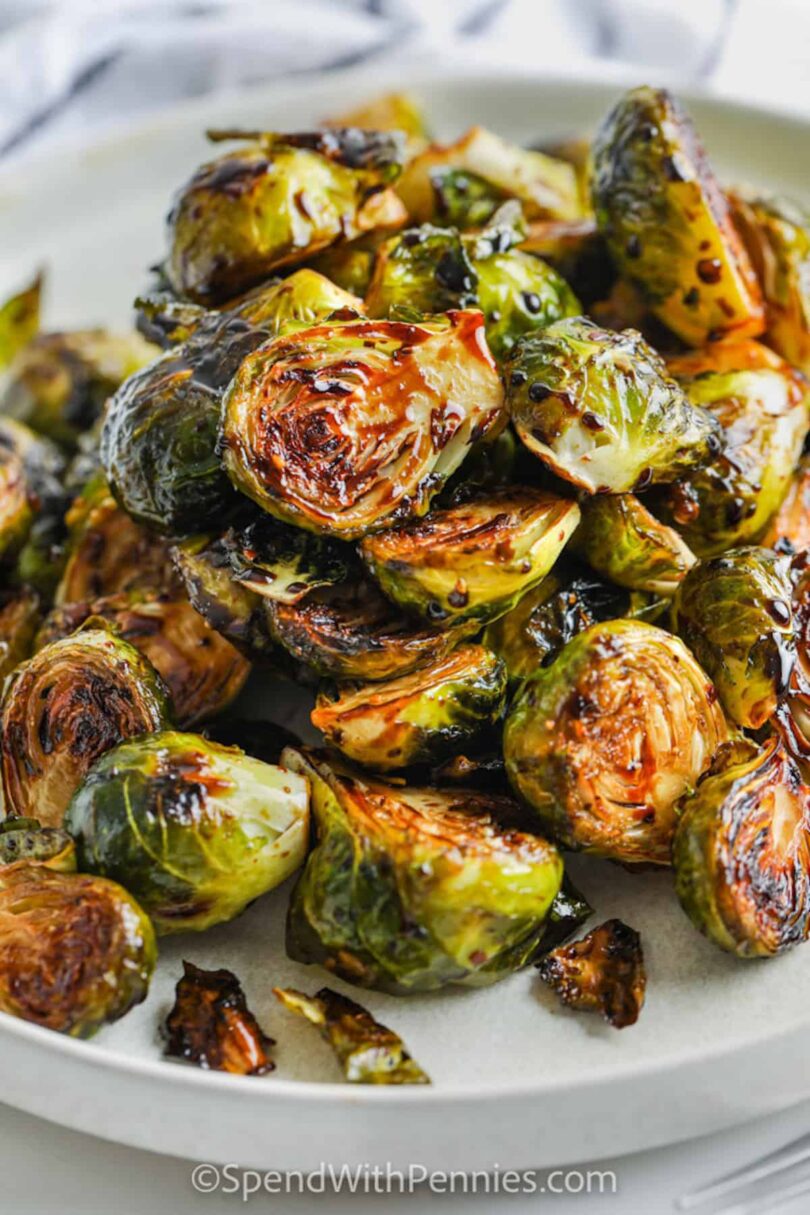 Roasted Balsamic Brussels Sprouts – Spend With Pennies