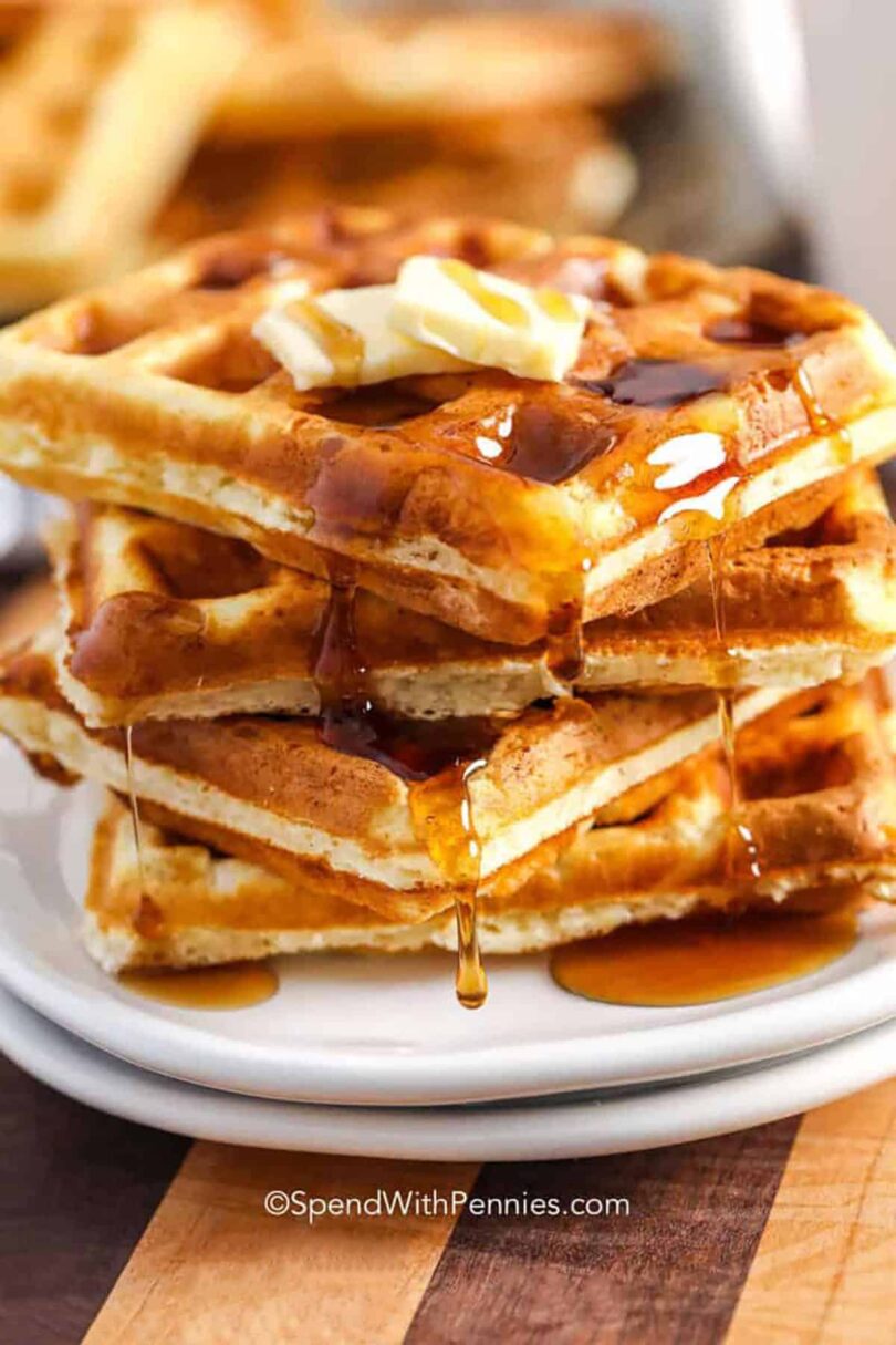 Homemade Waffle Recipe – Spend With Pennies