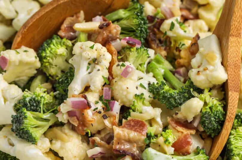 Broccoli Cauliflower Salad – Spend With Pennies