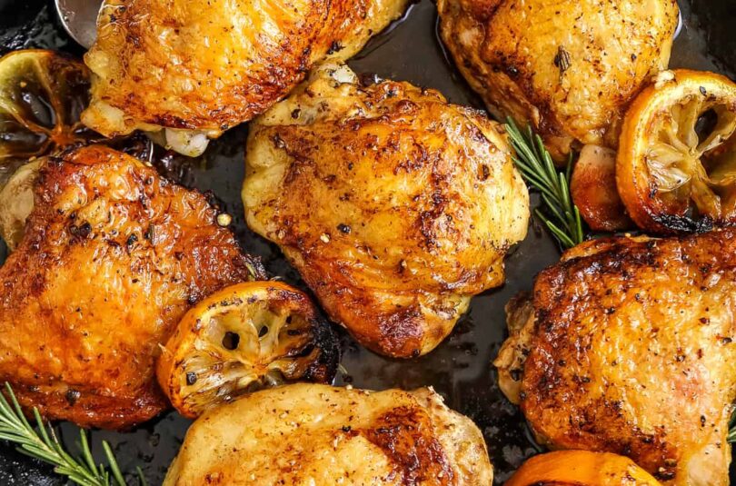 Skillet Chicken Thighs – Spend With Pennies
