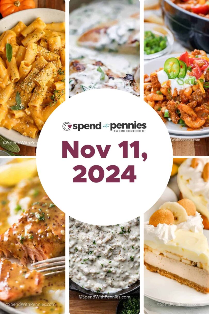 Weekly Meal Plan Nov 11, 2024