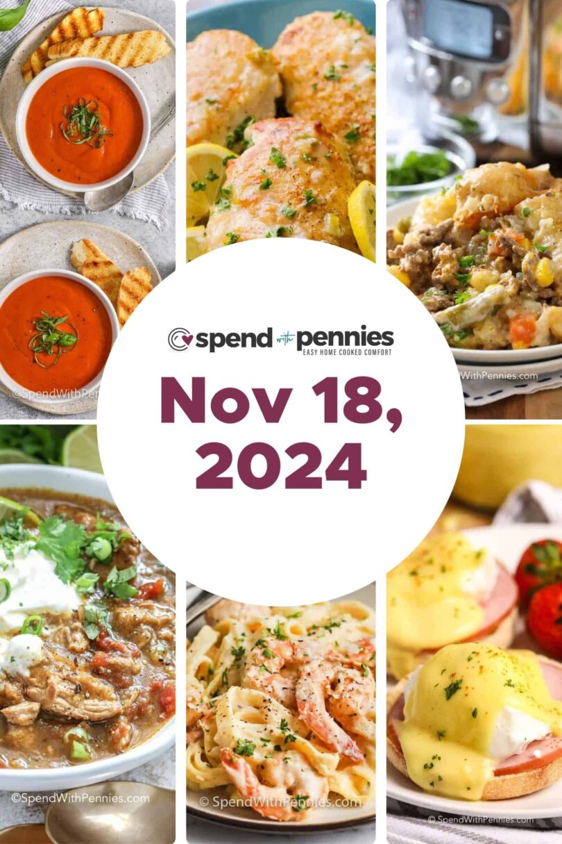 Weekly Meal Plan Nov 18, 2024