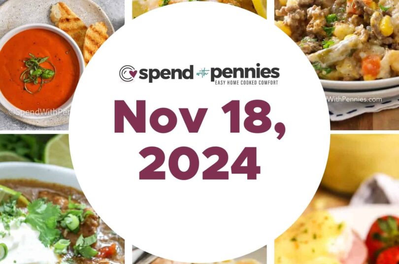 Weekly Meal Plan Nov 18, 2024