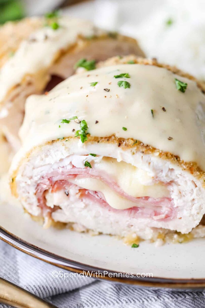 Oven Baked Chicken Cordon Bleu