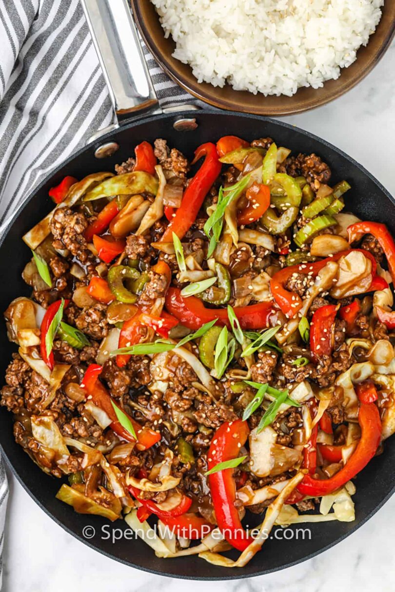 Ground Beef Stir Fry – Spend With Pennies