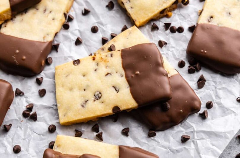 Chocolate Chip Shortbread Cookies