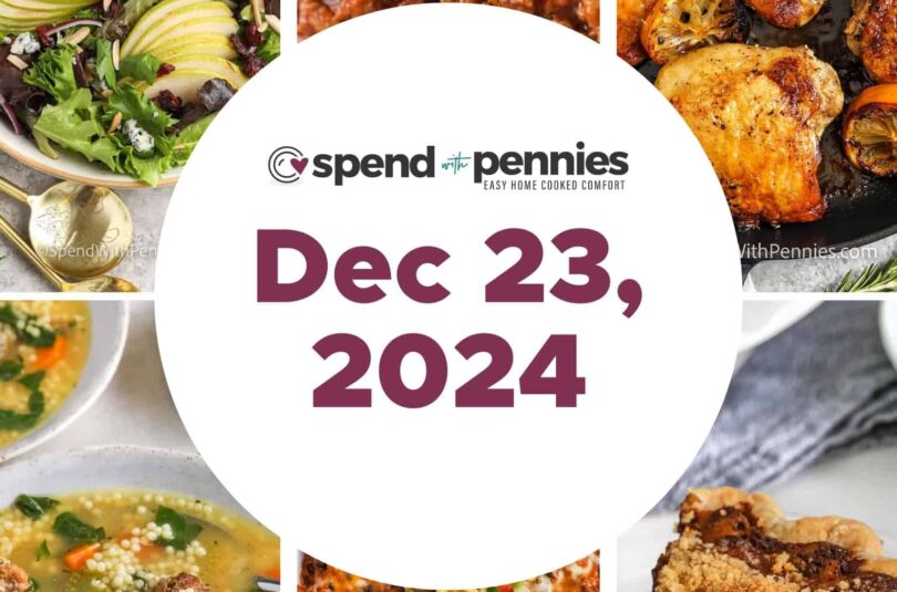 Weekly Meal Plan Dec 23, 2024