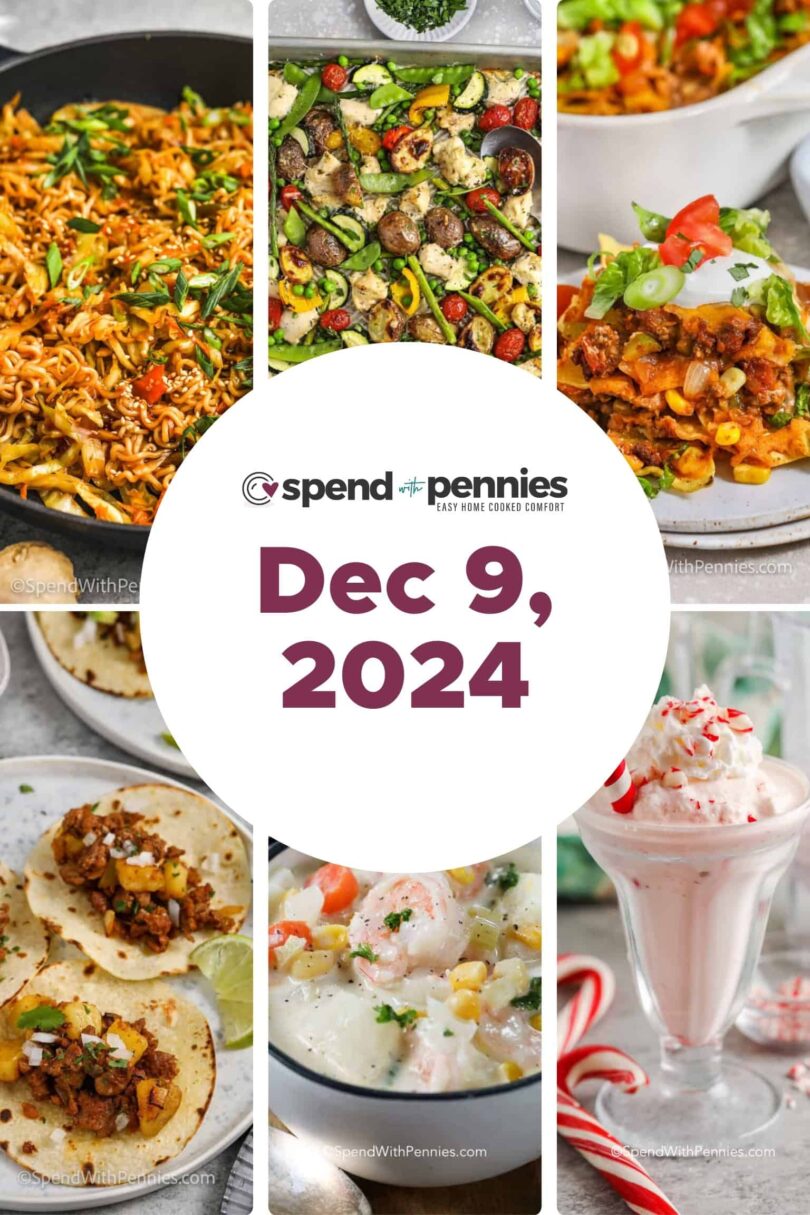 Weekly Meal Plan Dec 9, 2024