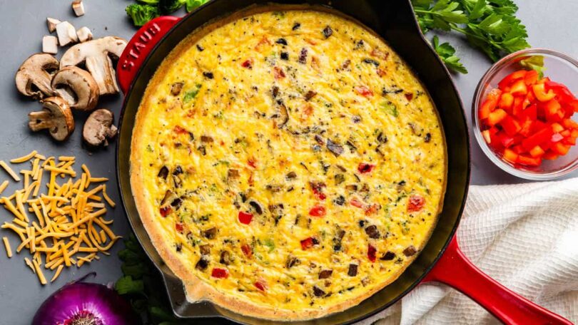 Veggie Frittata – The Stay At Home Chef