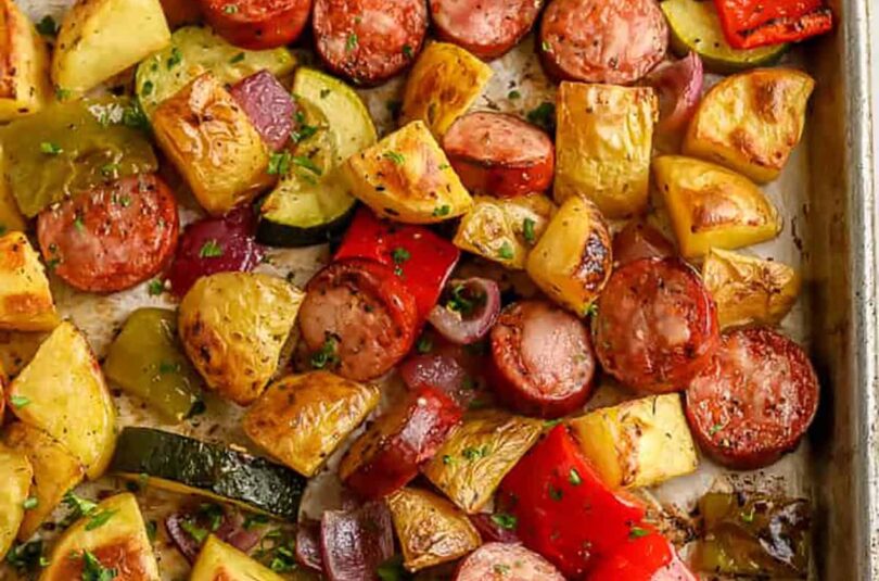 Roasted Sausage and Potatoes – Spend With Pennies
