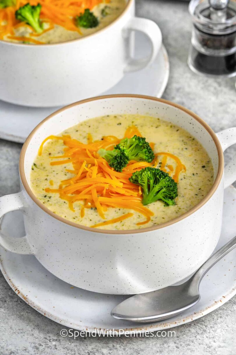 Broccoli Cheddar Soup – Spend With Pennies