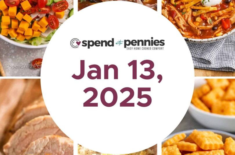 Weekly Meal Plan Jan 13, 2025