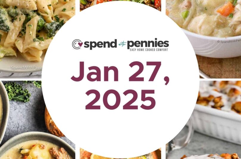 Weekly Meal Plan Jan 27, 2025