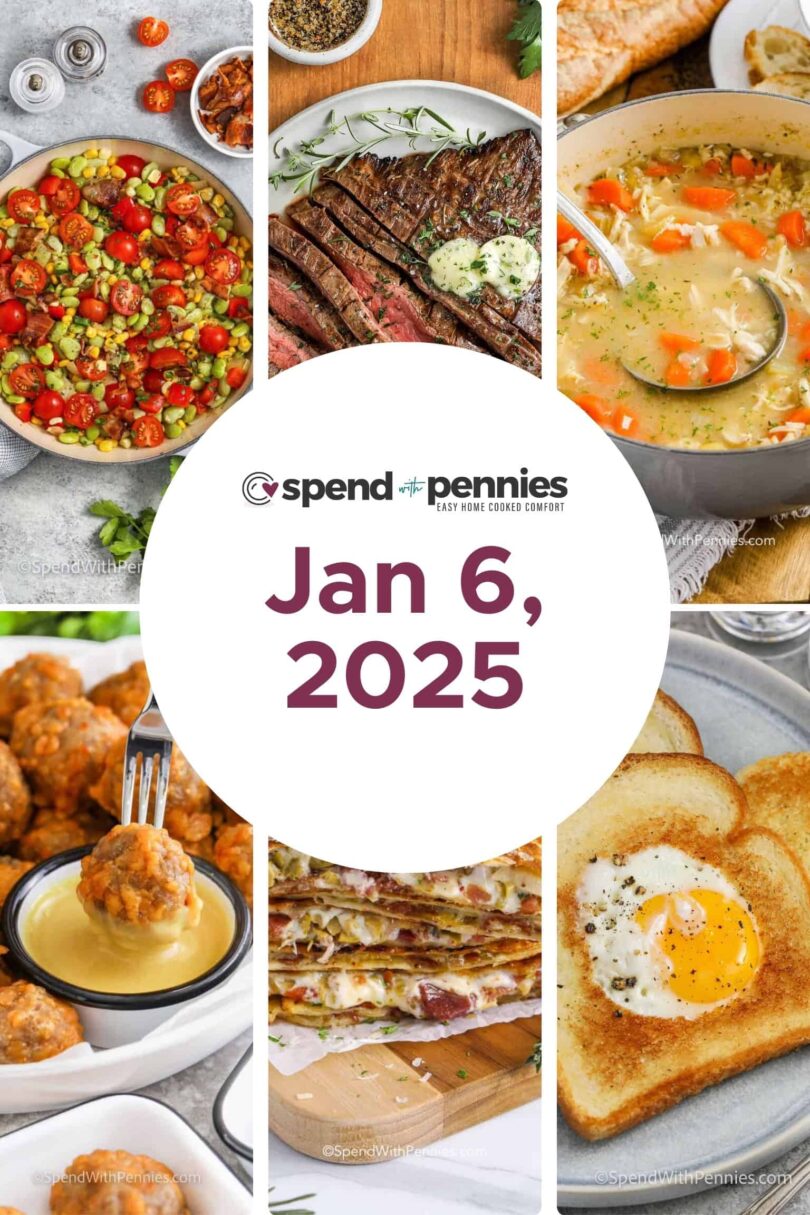 Weekly Meal Plan Jan 6, 2025