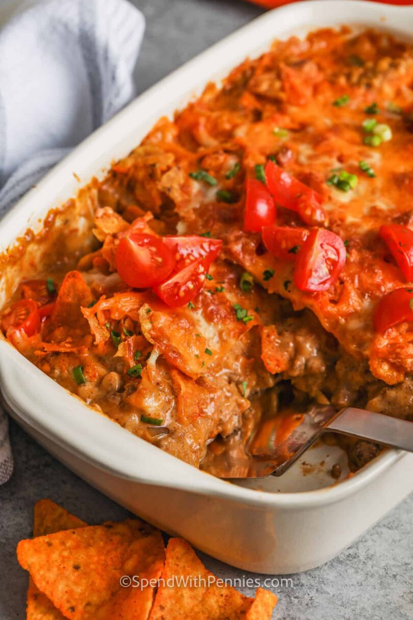 Layered Dorito Casserole