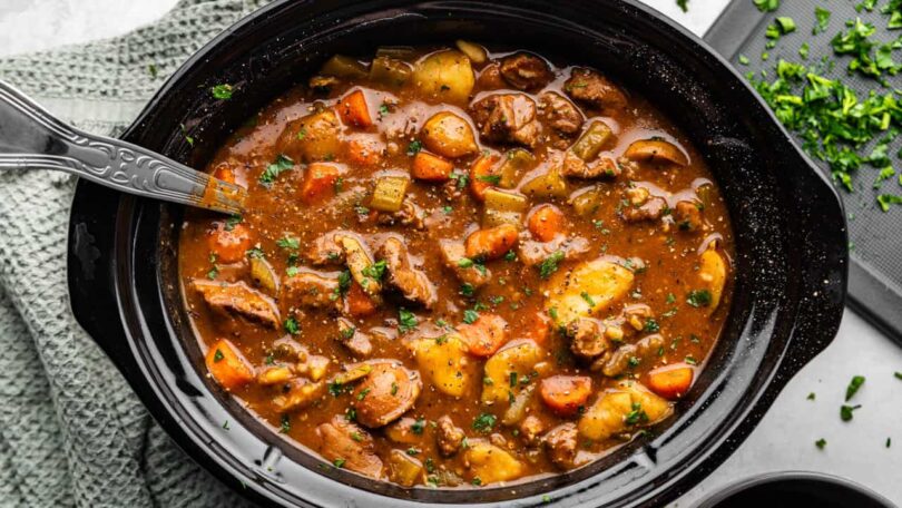Slow Cooker Beef Stew – The Stay At Home Chef
