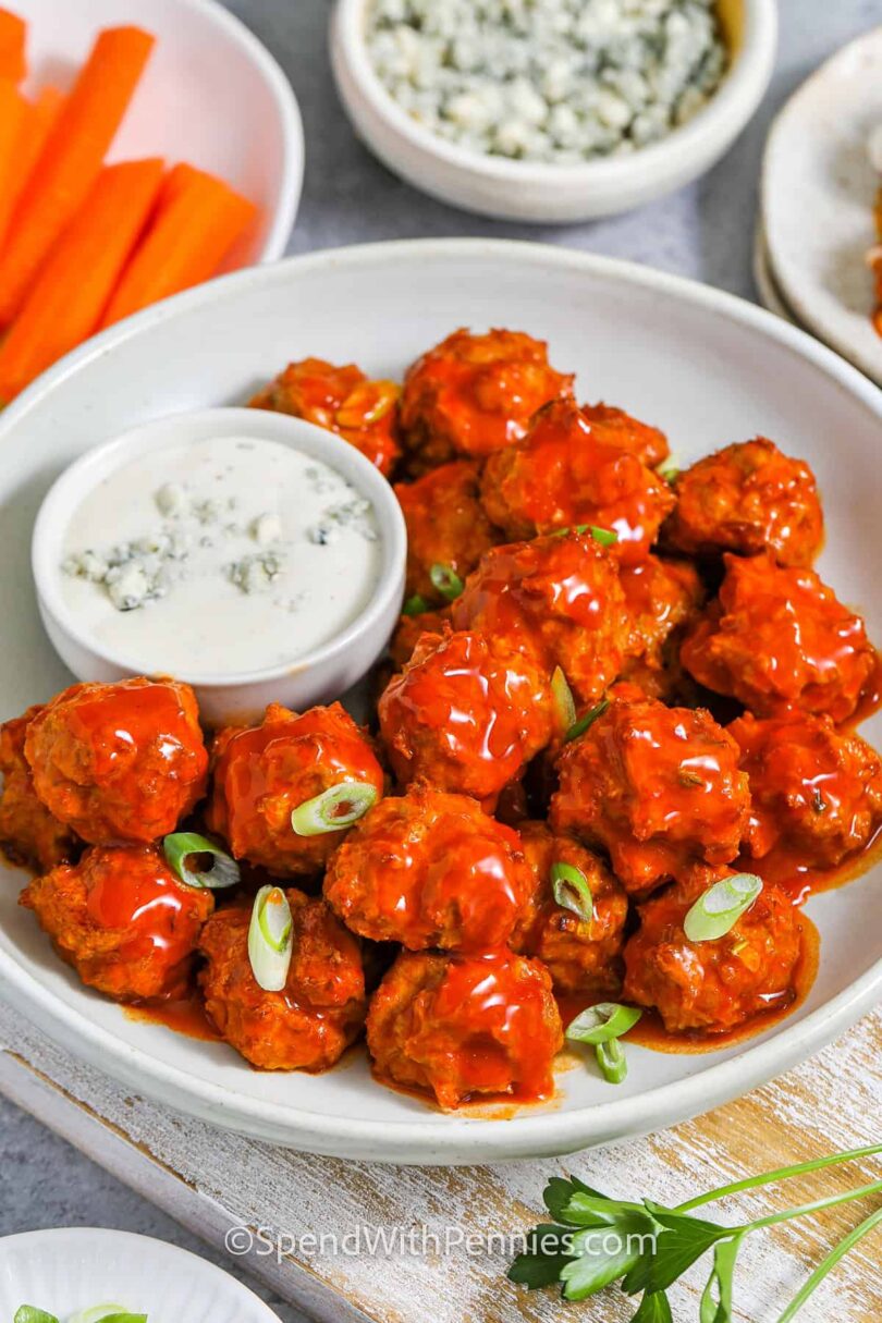 Buffalo Chicken Meatballs