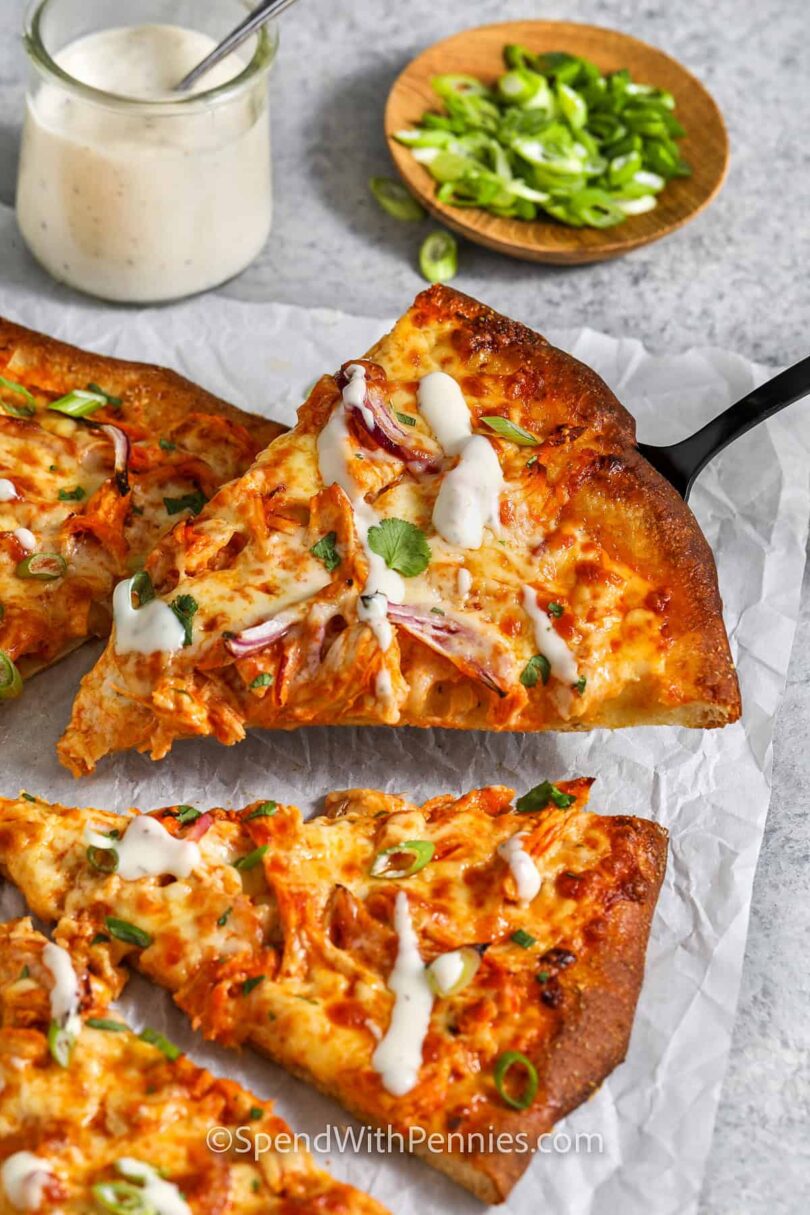 Buffalo Chicken Pizza – Spend With Pennies