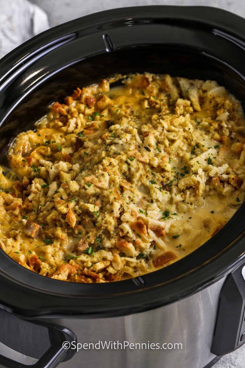 Crockpot Chicken and Stuffing – Spend With Pennies