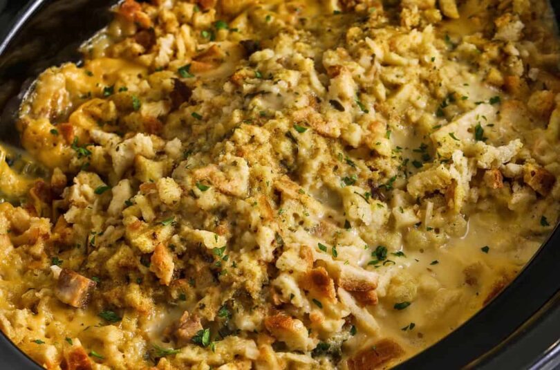 Crockpot Chicken and Stuffing – Spend With Pennies