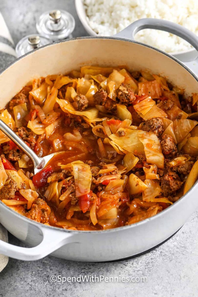 Ground Beef and Cabbage – Spend With Pennies