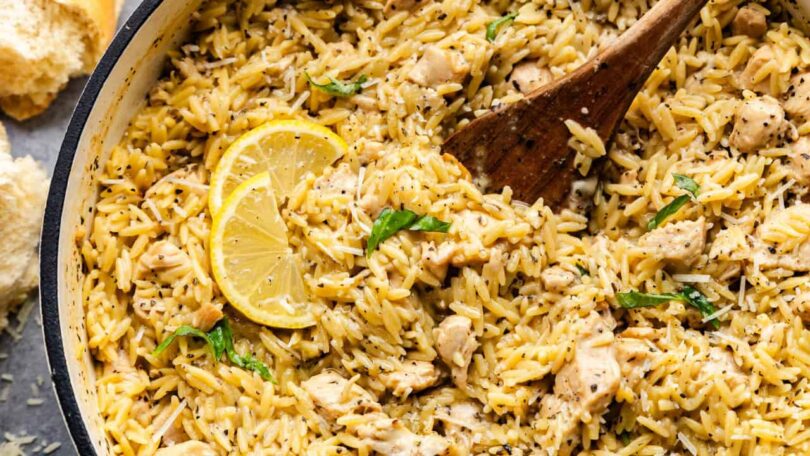 Lemon Chicken and Orzo – The Stay At Home Chef