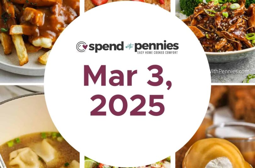 Weekly Meal Plan Mar 3, 2025