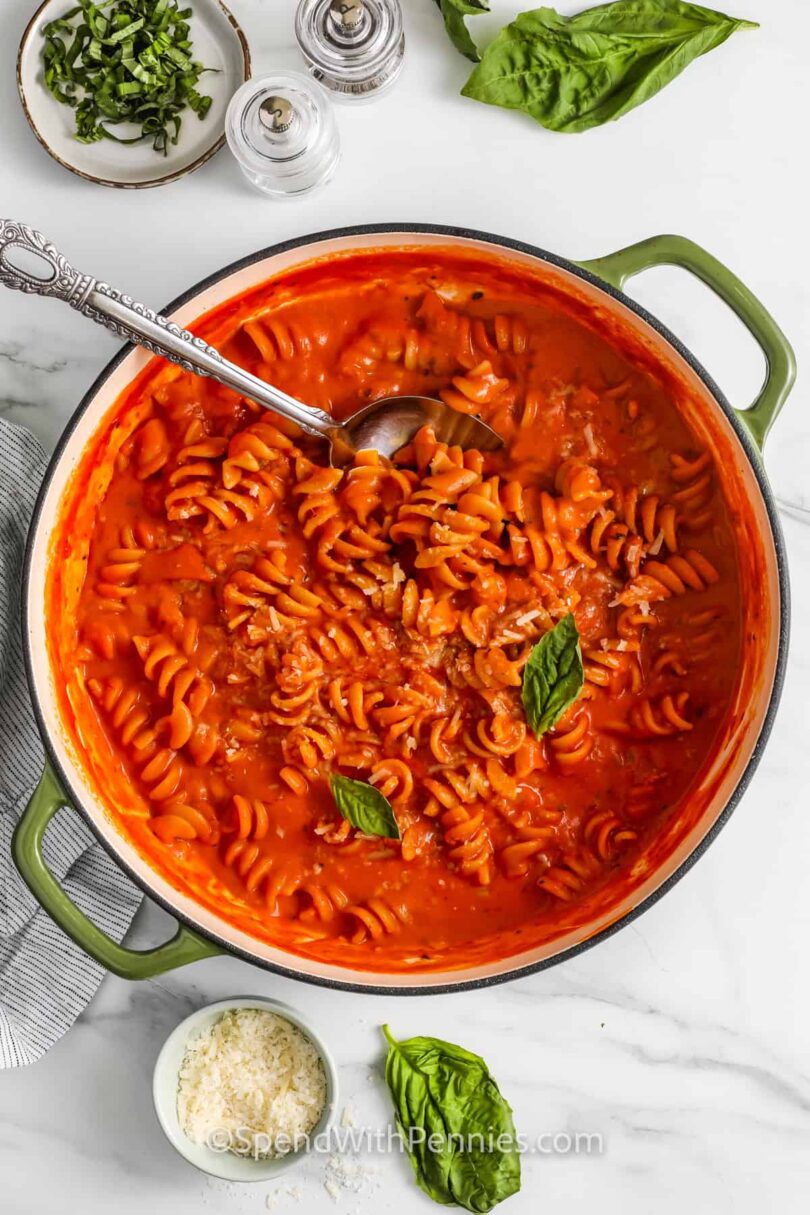 One Pot Rotini Pasta