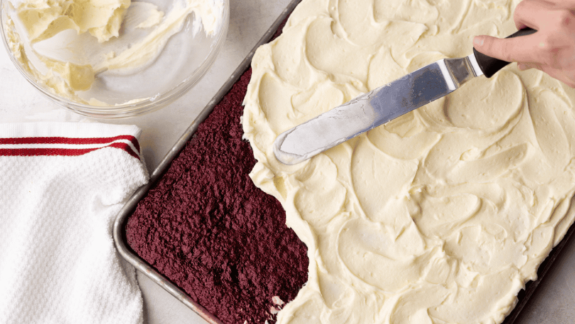 Red Velvet Sheet Cake – The Stay At Home Chef
