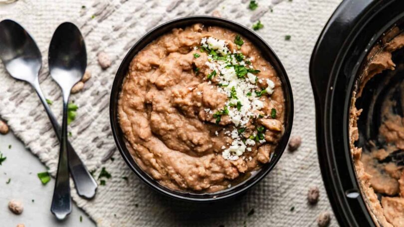 Slow Cooker Refried Beans – The Stay At Home Chef