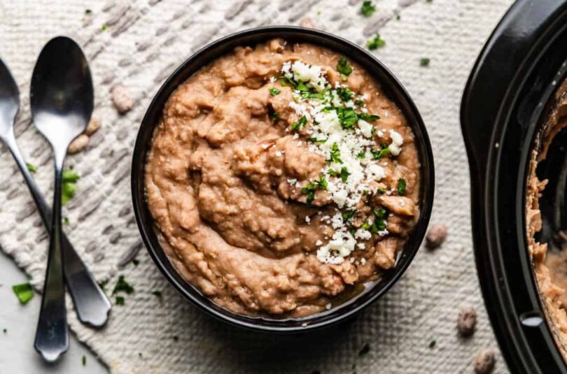 Slow Cooker Refried Beans – The Stay At Home Chef