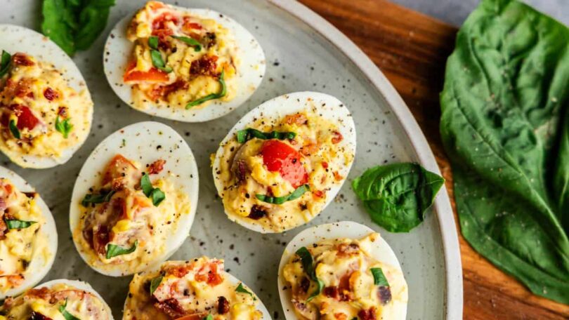 BLT Deviled Eggs