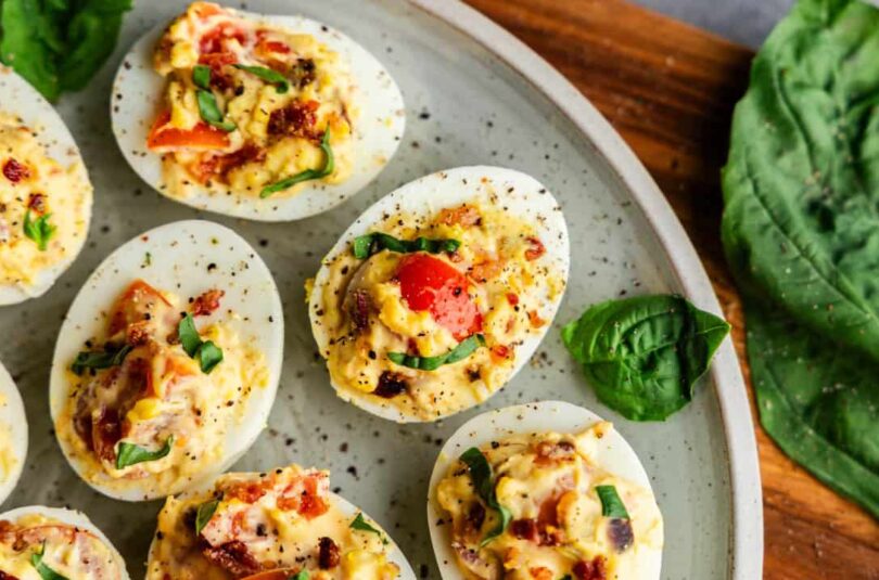 BLT Deviled Eggs