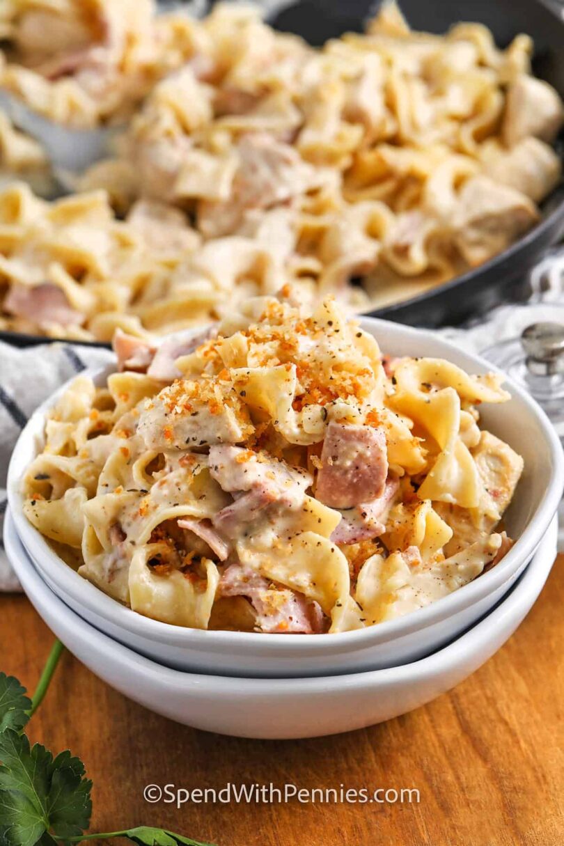 Chicken Cordon Bleu Pasta – Spend With Pennies