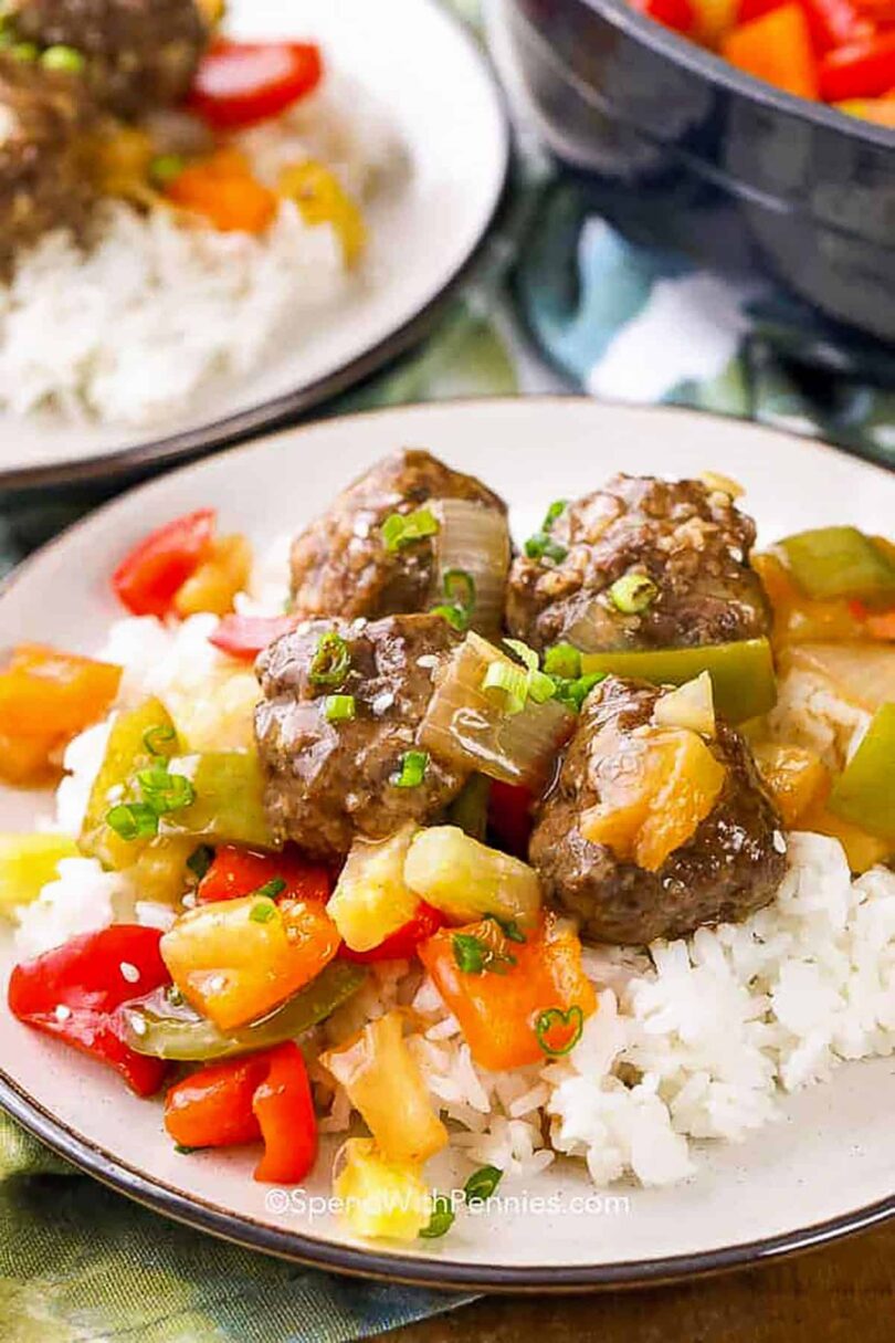 Hawaiian Meatballs – Spend With Pennies