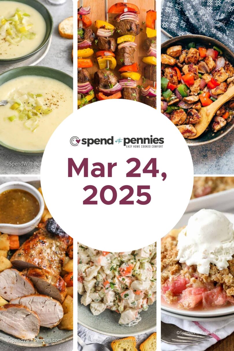 Weekly Meal Plan Mar 24, 2025
