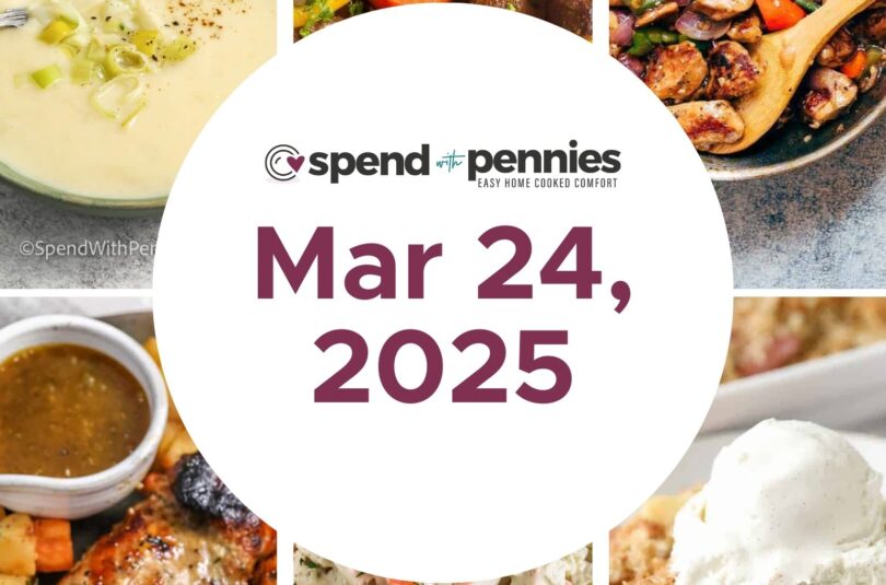 Weekly Meal Plan Mar 24, 2025