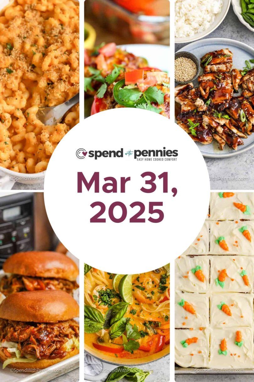 Weekly Meal Plan Mar 31, 2025