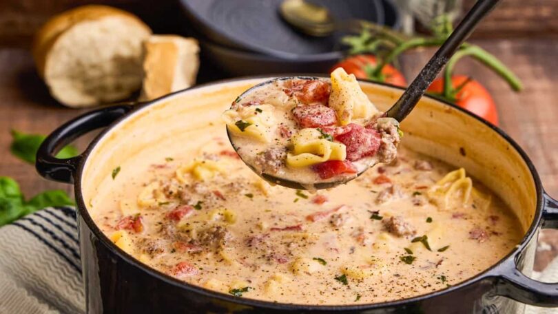Sausage Tortellini Soup – The Stay At Home Chef