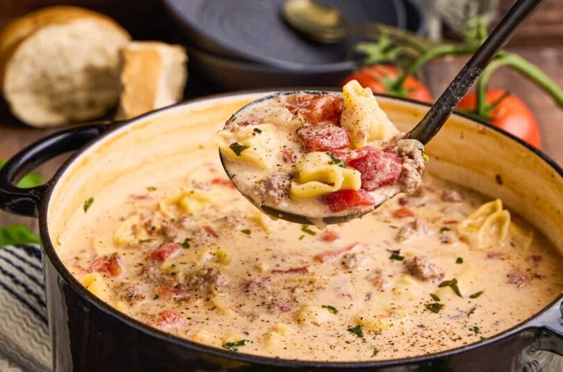 Sausage Tortellini Soup – The Stay At Home Chef