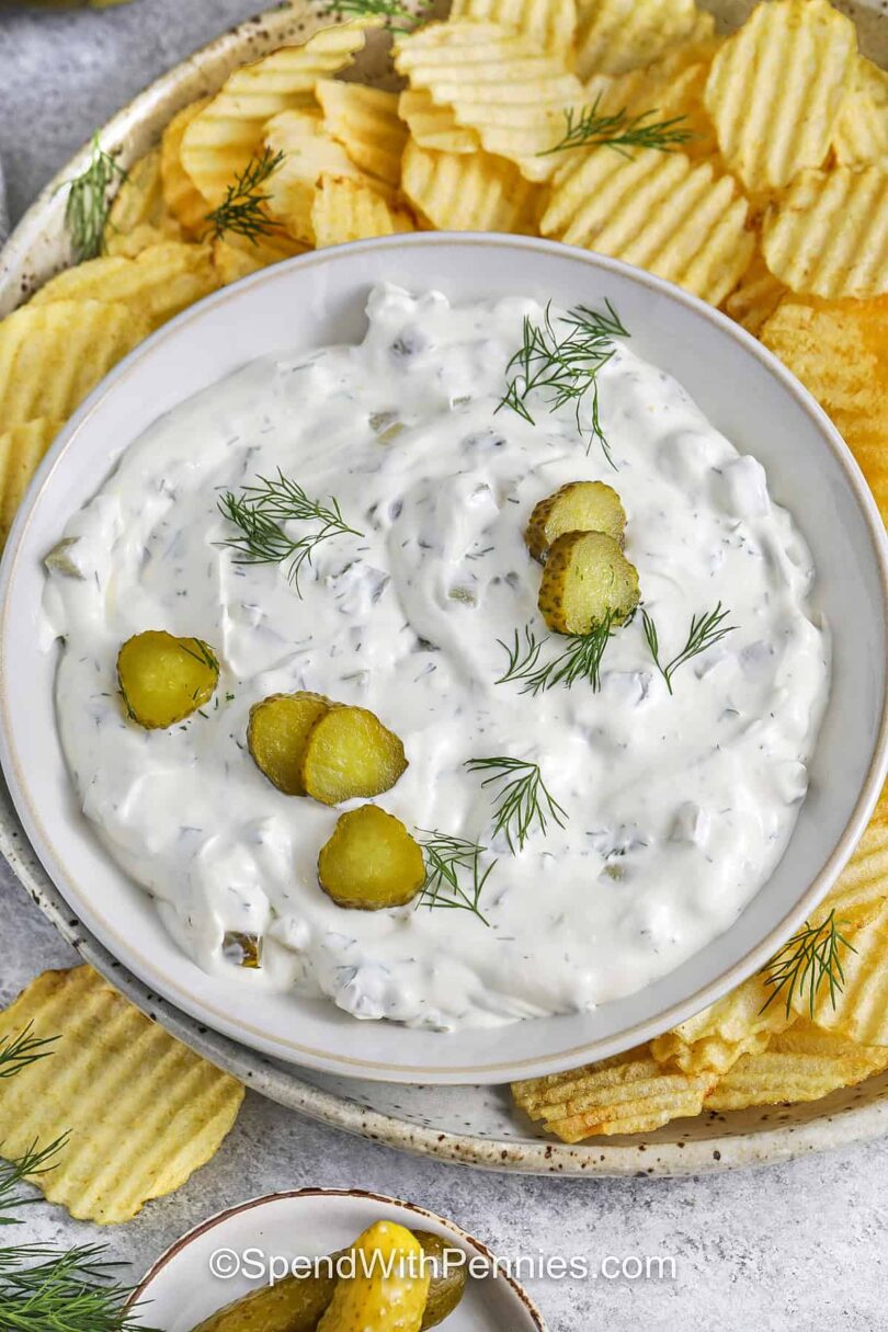 4 Ingredient Dill Pickle Dip