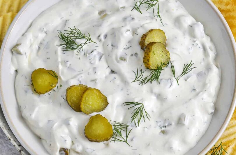 4 Ingredient Dill Pickle Dip