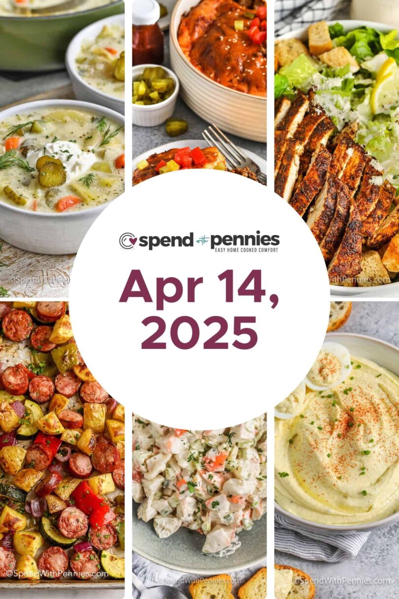 Weekly Meal Plan Apr 14, 2025