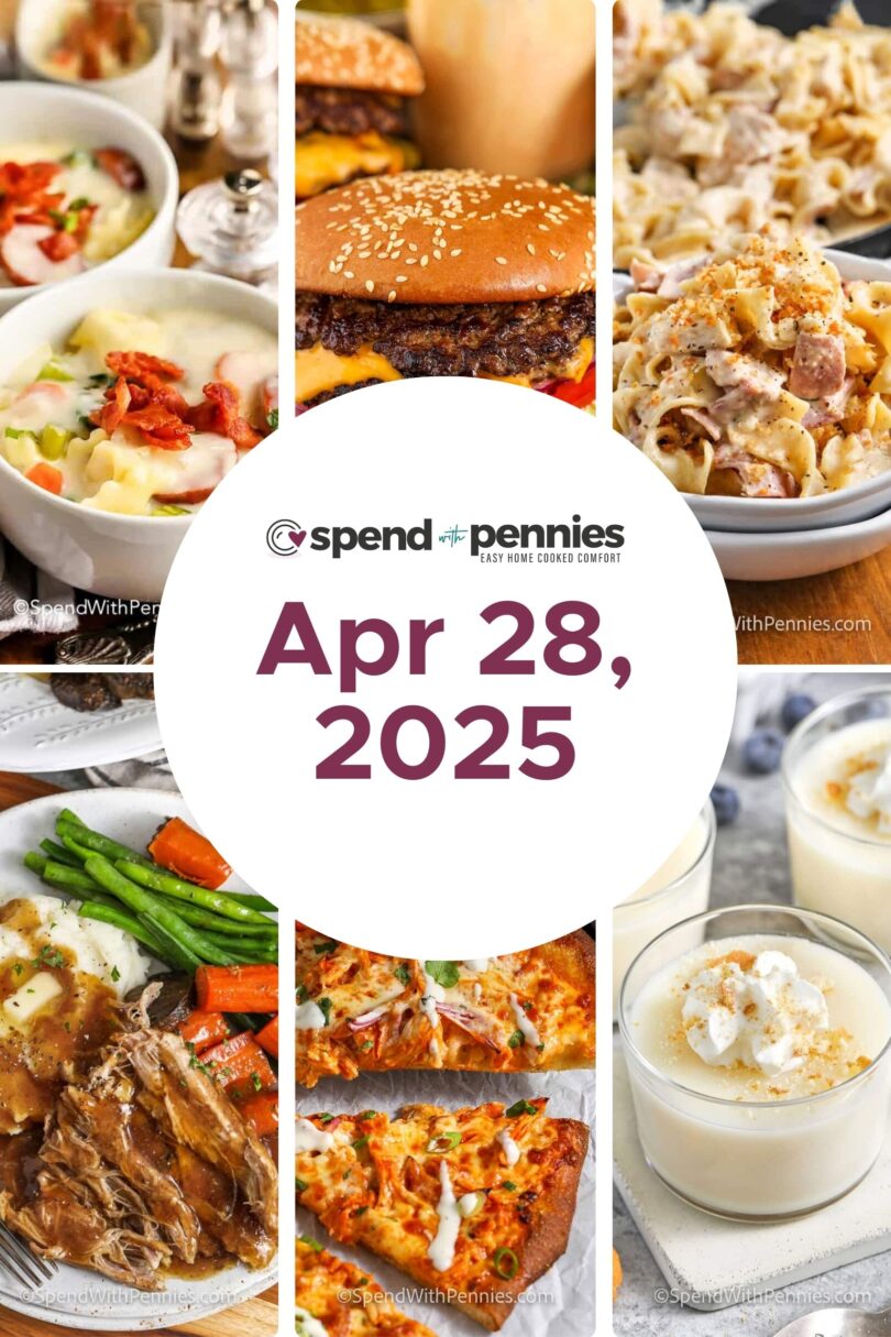 Weekly Meal Plan Apr 28, 2025