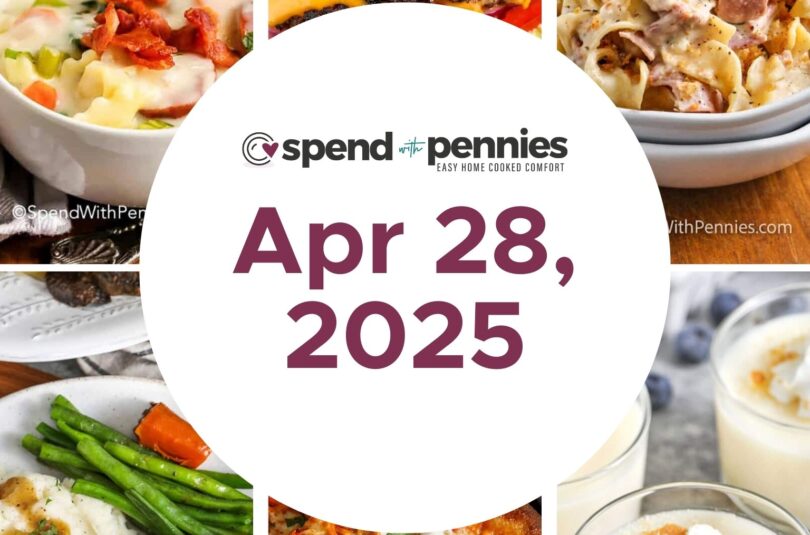 Weekly Meal Plan Apr 28, 2025
