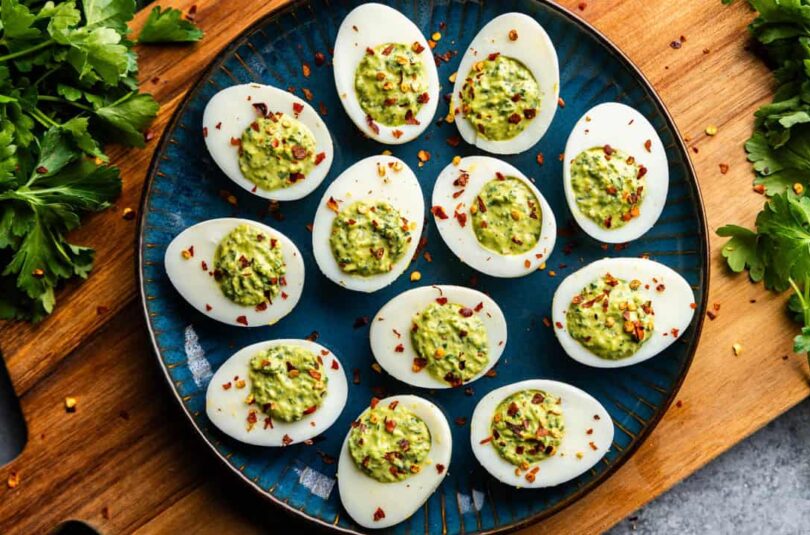 Chimichurri Deviled Eggs – The Stay At Home Chef